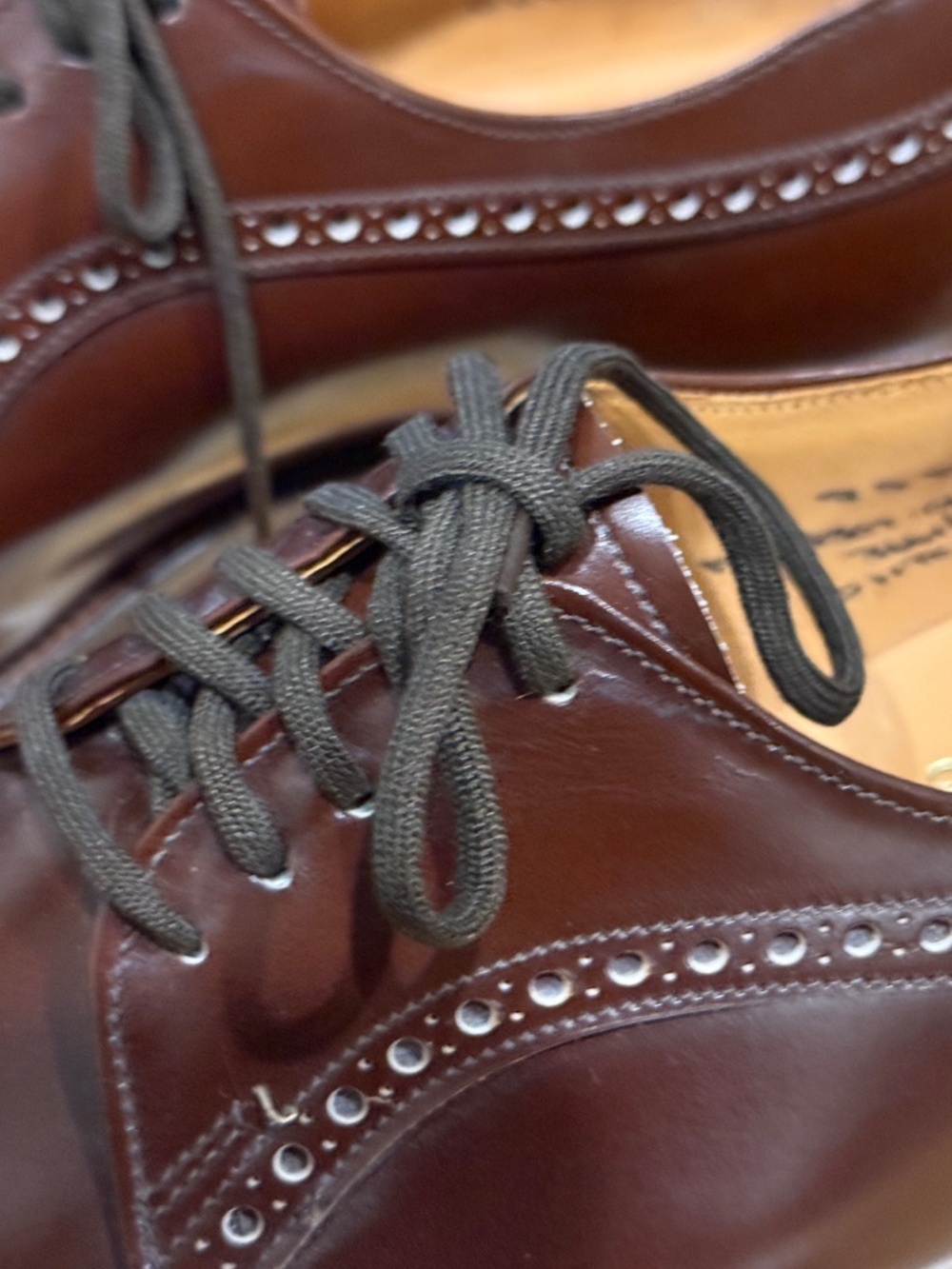 Church's Custom Grade dress shoes, brown, brand new, never worn, 9-1/2D - Picture 5 of 6